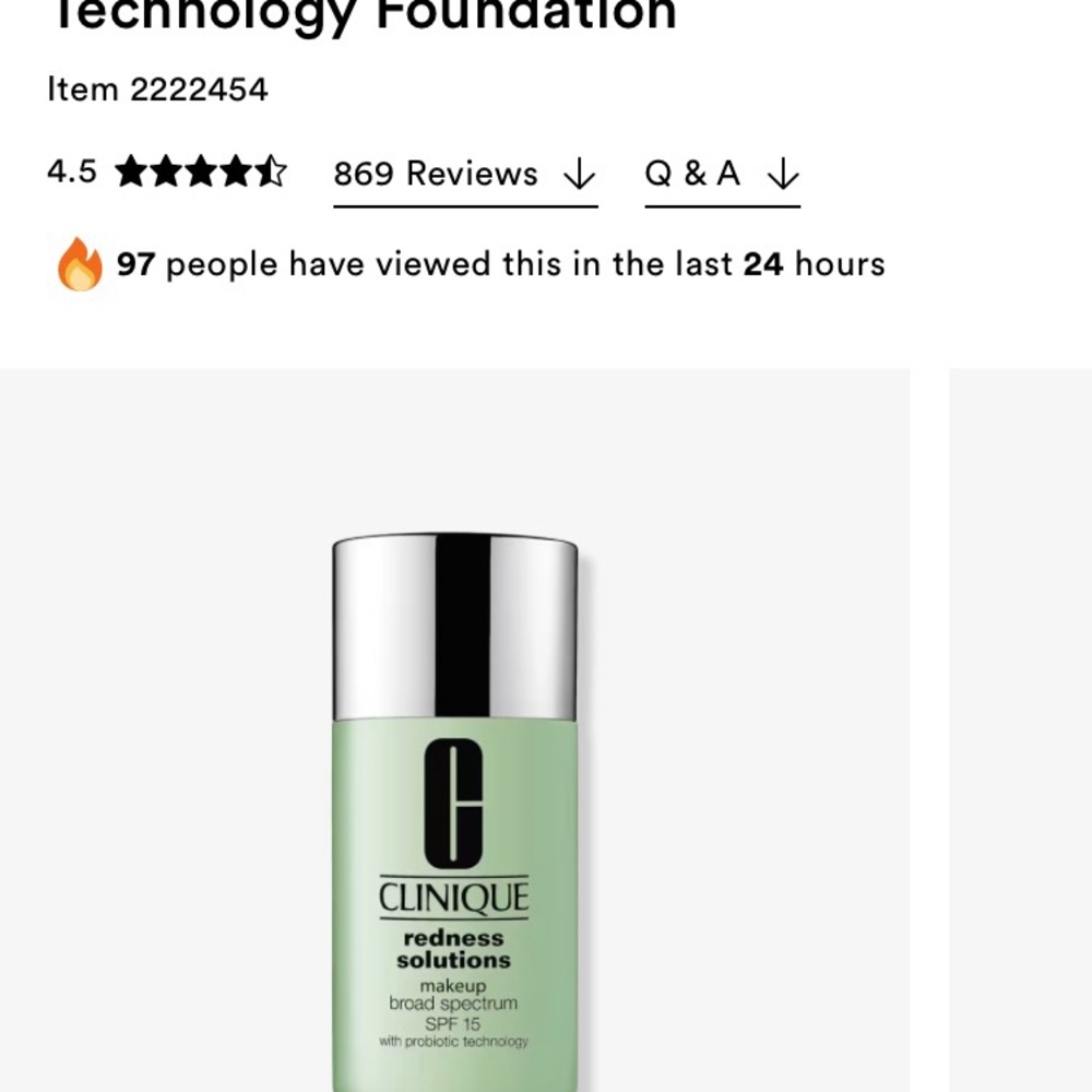 Clinique Redness Solutions Makeup - Broad Spectrum SPF 15 - Picture 7 of 8